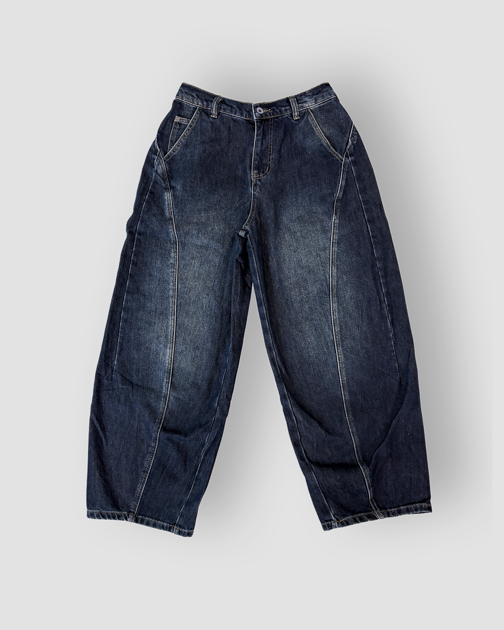 Denim Jeans ‘Liners’ Balloon Cut - Dark Blue