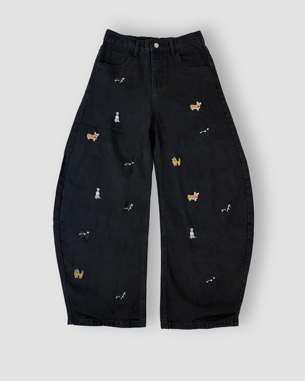 Denim Jeans 'Puptown' Balloon Cut - Black
