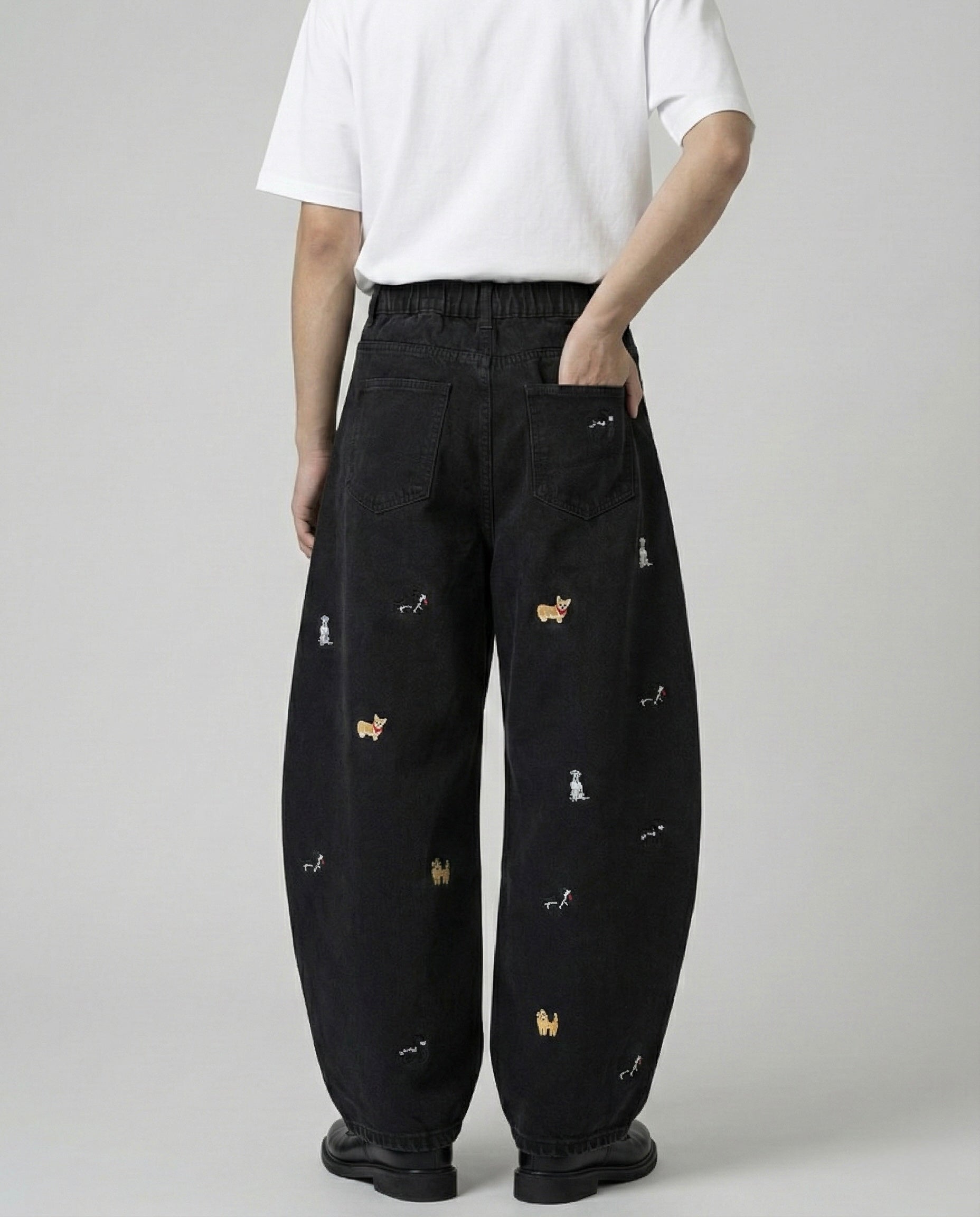 Denim Jeans 'Puptown' Balloon Cut - Black