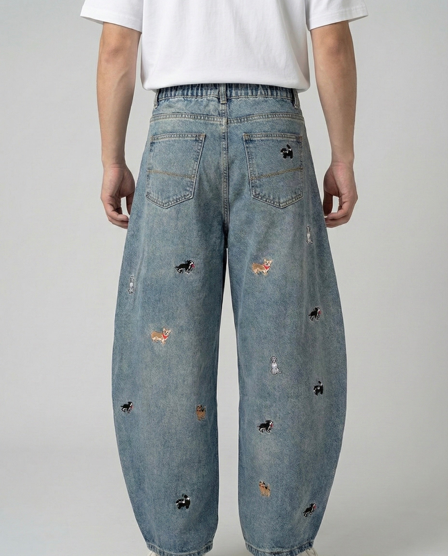 Denim Jeans 'Puptown' Balloon Cut - Light Wash