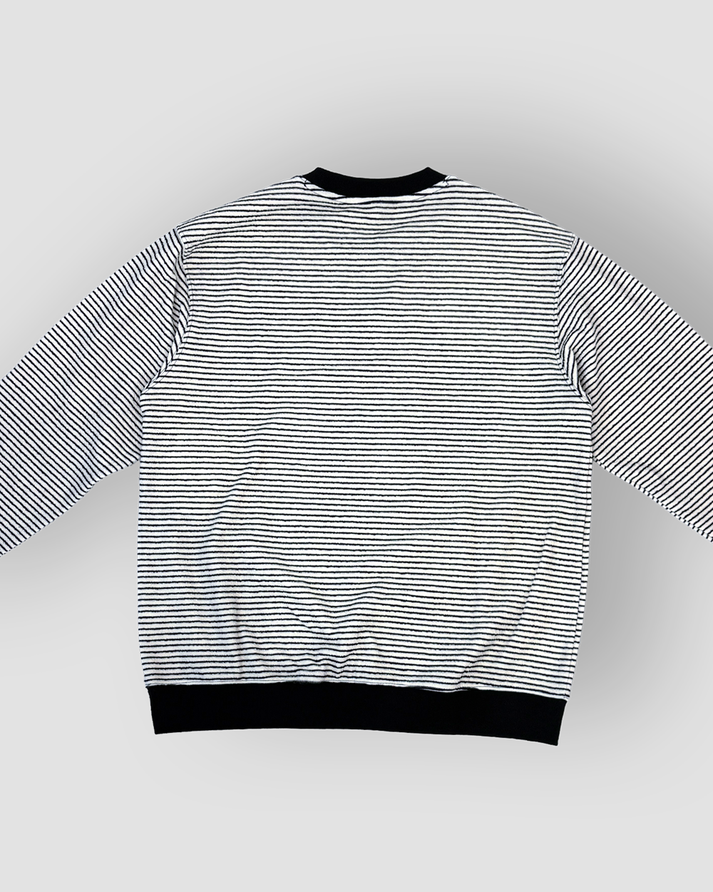 Cozy Stripe Jumper - White/Black