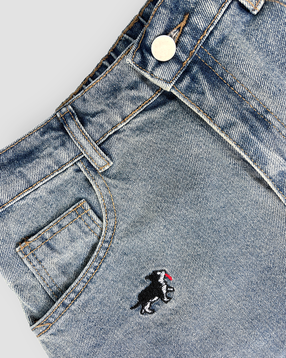 Denim Jeans 'Puptown' Balloon Cut - Light Wash