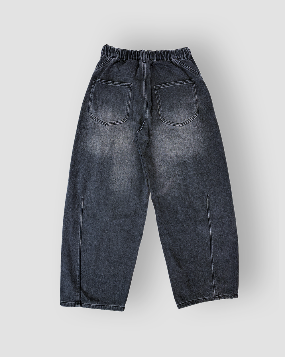 Denim Jeans ‘Liners’ Balloon Cut - Dark/Black