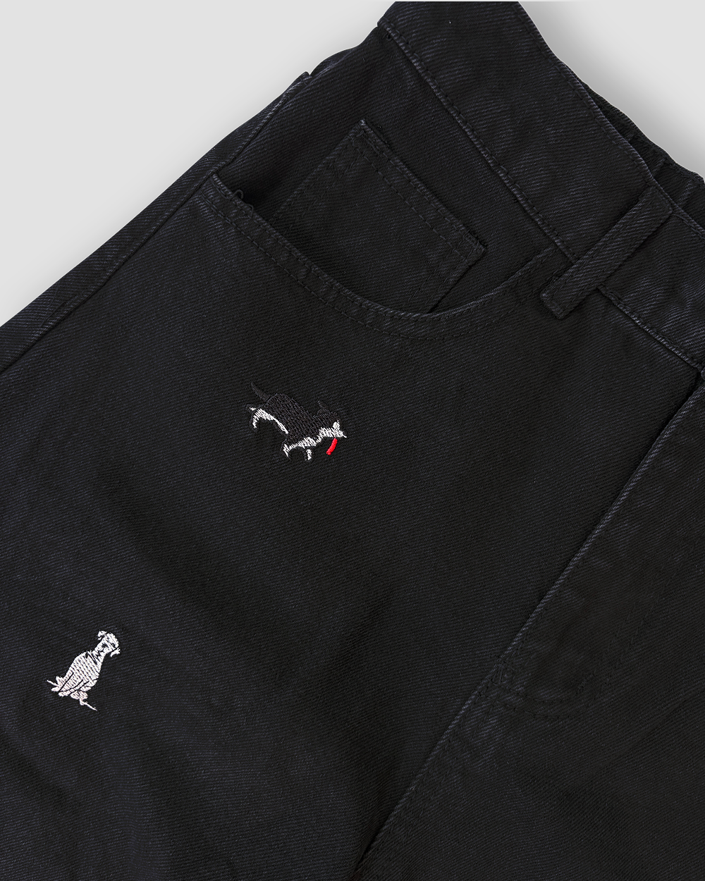 Denim Jeans 'Puptown' Balloon Cut - Black