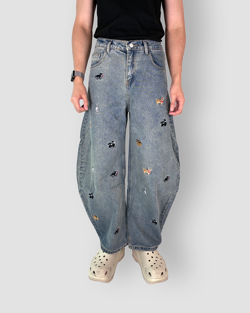 Denim Jeans 'Puptown' Balloon Cut - Light Wash