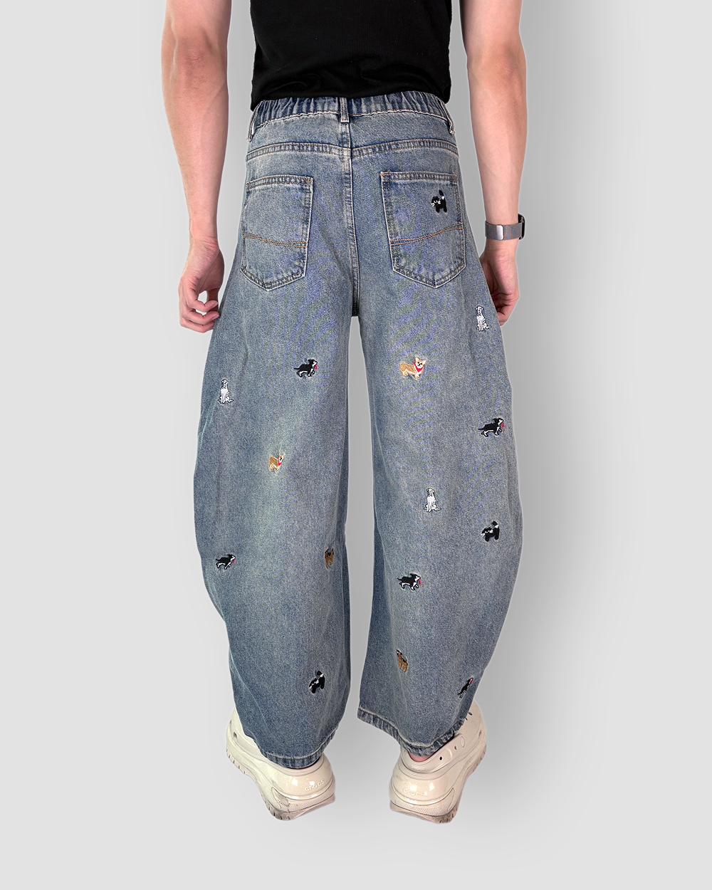 Denim Jeans 'Puptown' Balloon Cut - Light Wash