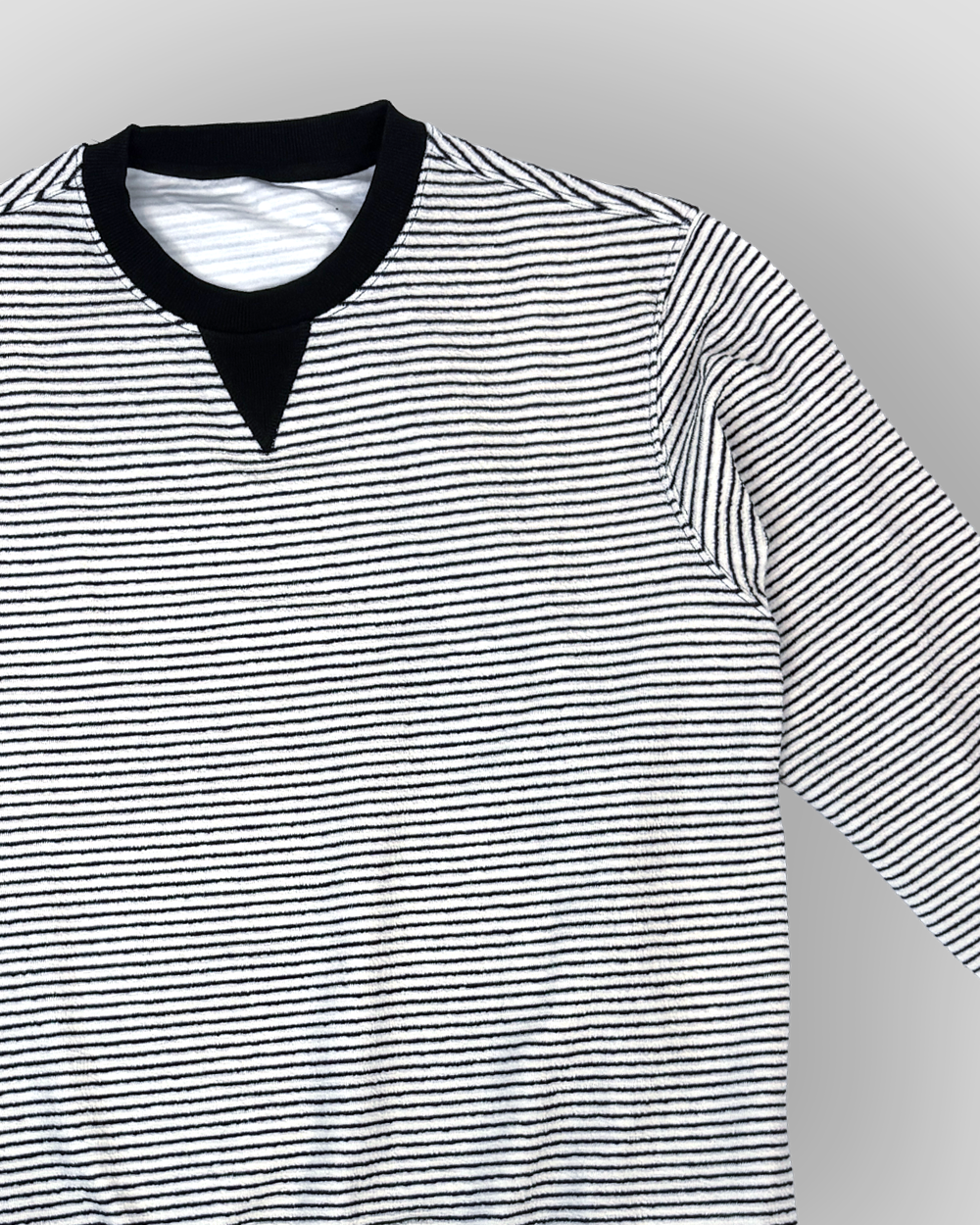 Cozy Stripe Jumper - White/Black