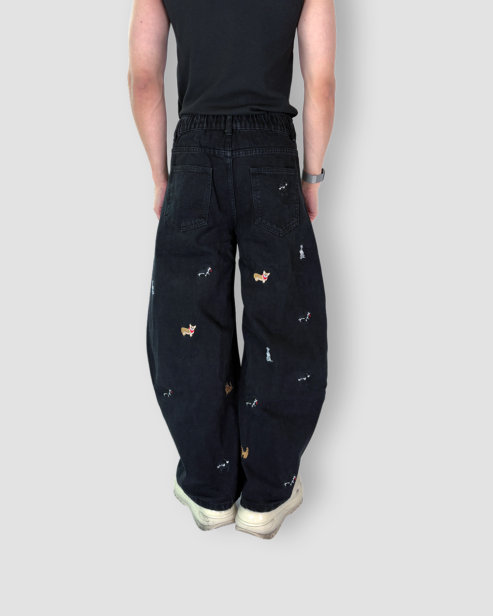 Denim Jeans 'Puptown' Balloon Cut - Black