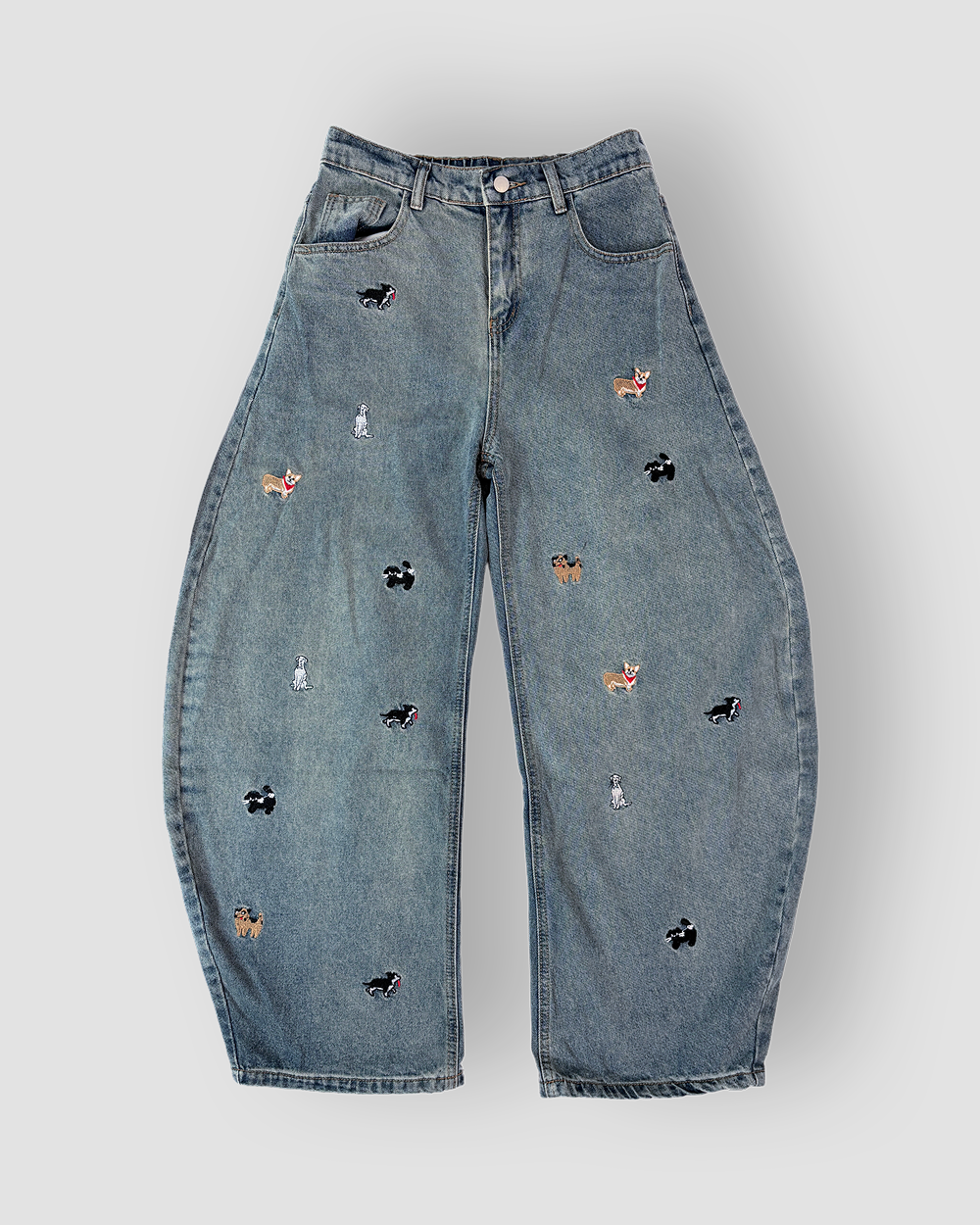 Denim Jeans 'Puptown' Balloon Cut - Light Wash